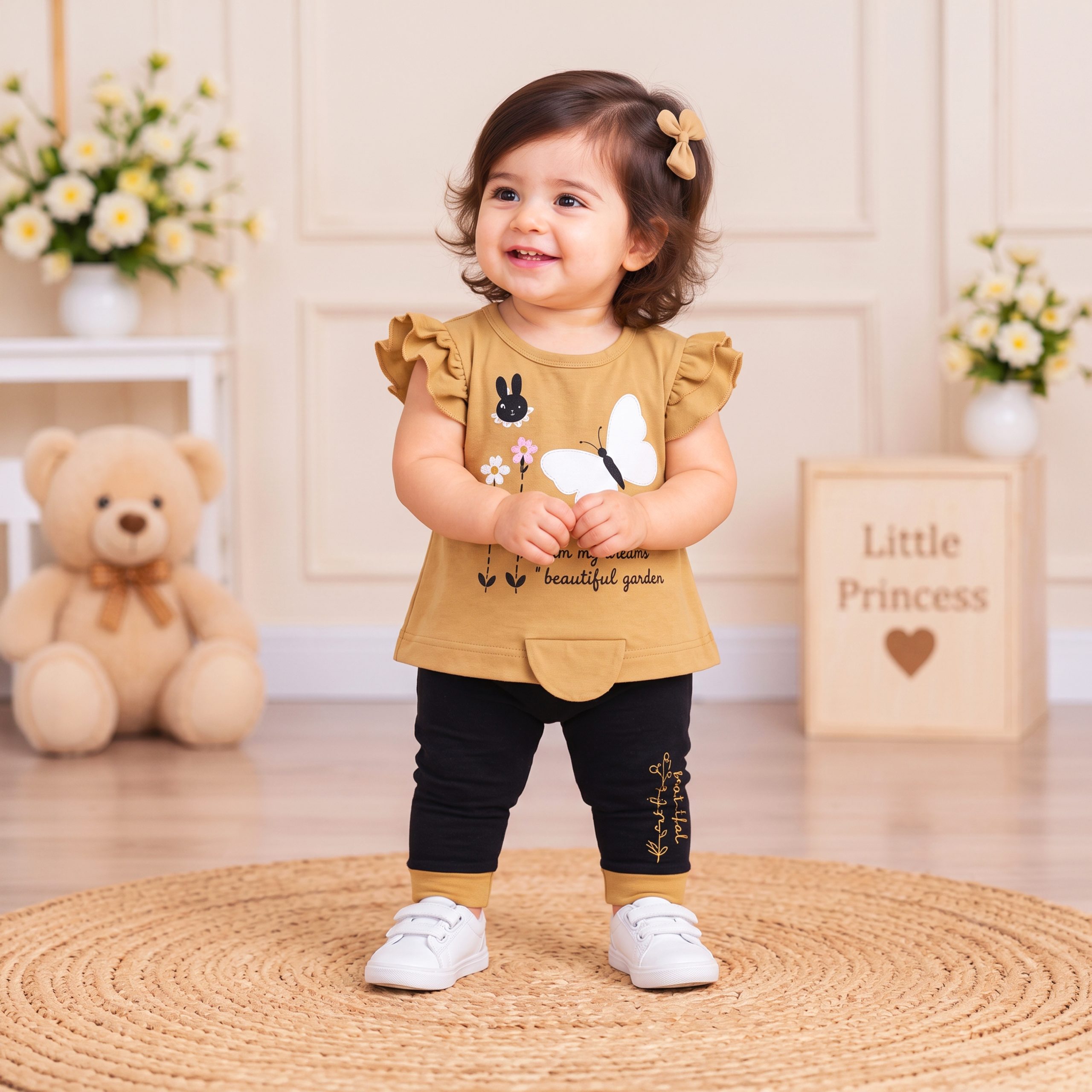 Butterfly Print Ruffle Suit - Image 8