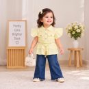 Golden Glow Flutter Top