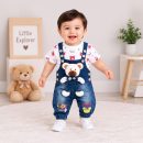 Sweet Bear Dungaree Set