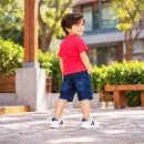 SpongeBob Graphic T-Shirt & Denim Cargo Shorts Set
